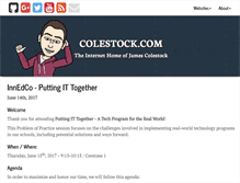 Tablet Screenshot of colestock.com